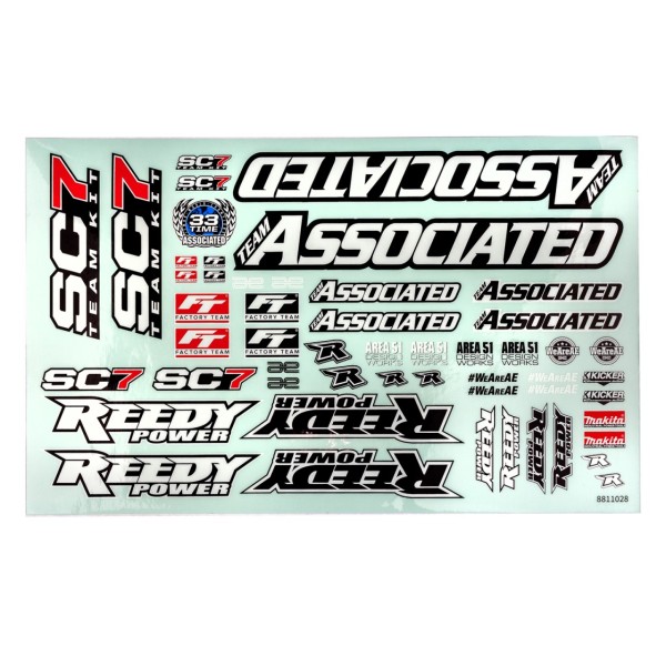 Team Associated RC10SC7 Decal Sheet
