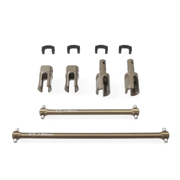 Asso B84 Lightweight Center Driveline Set (For Center Diff | Rear Motor Position)