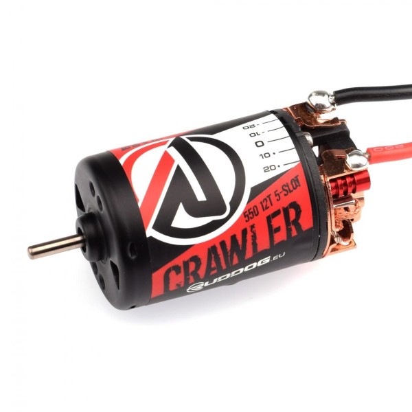 RUDDOG 12T 5-Slot 550 Crawler Brushed Motor