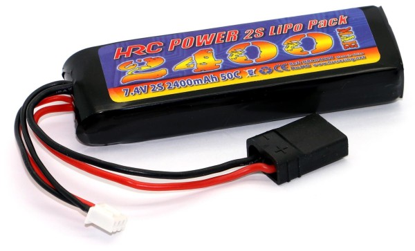 7,4V 2400mAh 50C (TX-Stecker) Micro RC Car LiPo