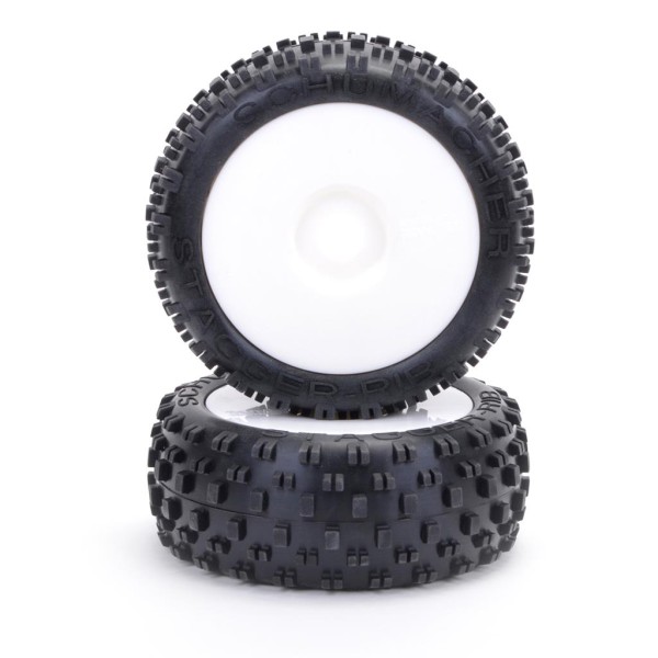 1:8 Stagger Rib (gelb/medium) Komplettrad, Schumacher