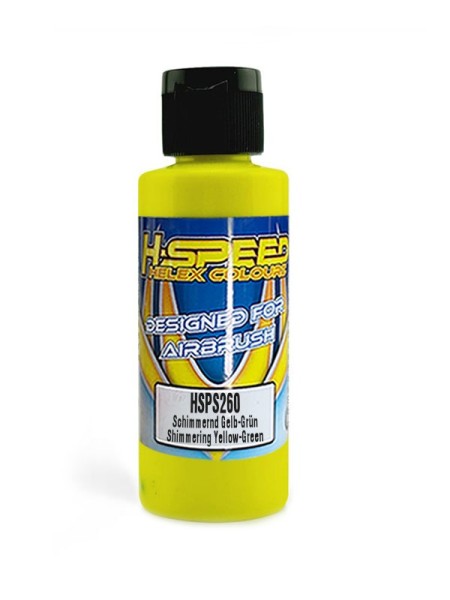 Lexan Airbrush Farbe 60 ml Schimmernd Gelb-Grün/Yellow-Green