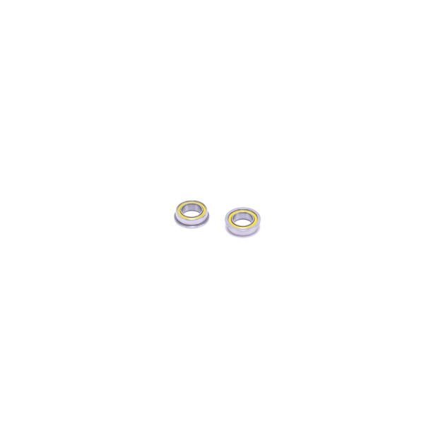 Kugellager - 6x10x3 mm - mit Bund - gelbe Dichtscheiben (2)
