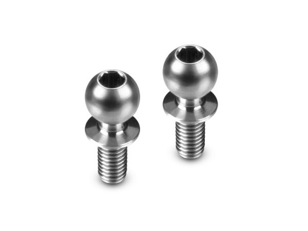 Hudy Titanium Ball Stud D=5.4 / L=8 / S=4.5 / 2mm Hex (2)