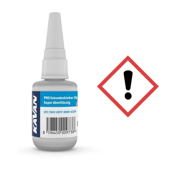 Sekundenkleber (blau) Super dünnflüssig KAVAN PRO 20g