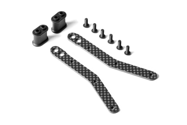 XB2 Kohlefaser Chassis Strebe Für Gebogenes Chassis (2)