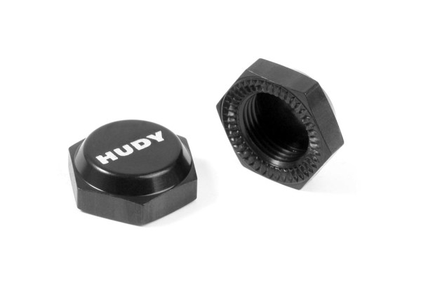 Hudy Alu Radmutter M12 Mit Cover-Ribbed (2)