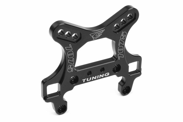 Shock Tower - Front - Swiss Made 7075 T6 - 5mm - Hard Anodised - Black - Made In Italy