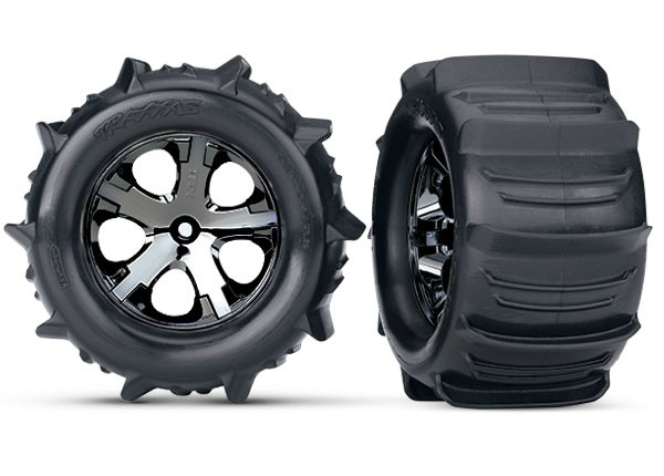 Paddle-Reifen auf Felge 2.8 All-Star chrome schwarz TSM rate