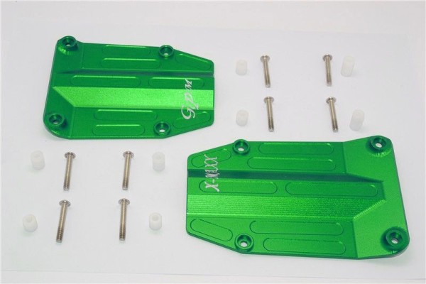 GPM Alu Centre Skid Plate - 2Pcs Set Grün