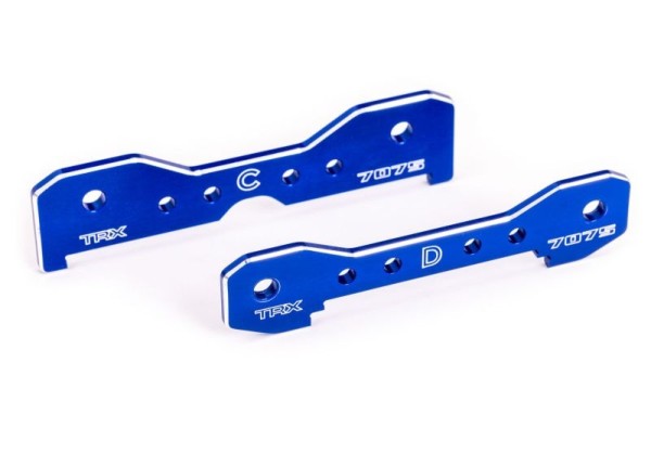 Querlenker-Halter hinten 7075-T6 Alu blau eloxiert