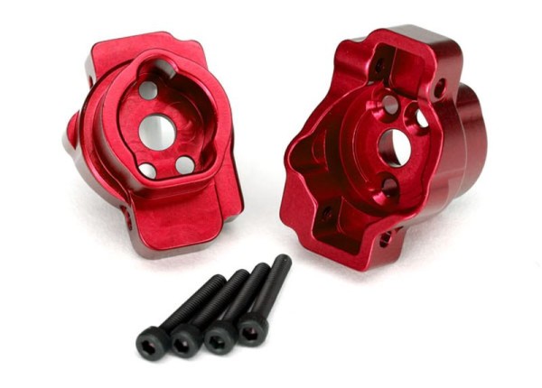 Portal-Drive-Axle-Mount hinten Alu rot