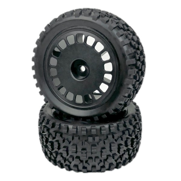 1:10 Buggy Räderset "Maxi Block" hinten schwarz (2 St.)