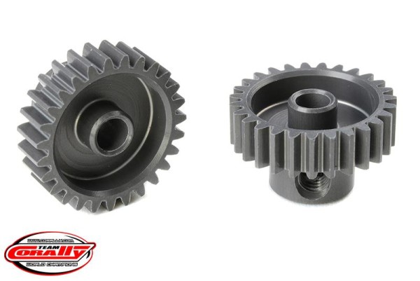 Motorritzel ALU 48dp 27Z Ø3,17mm Welle, AL7075 hart eloxiert