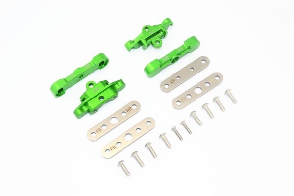 GPM Alu Front+Heck-Lower Arm Tie Bar Mount -18Pc Set Grün