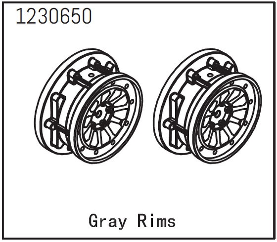 Felgen grau (2 St.)