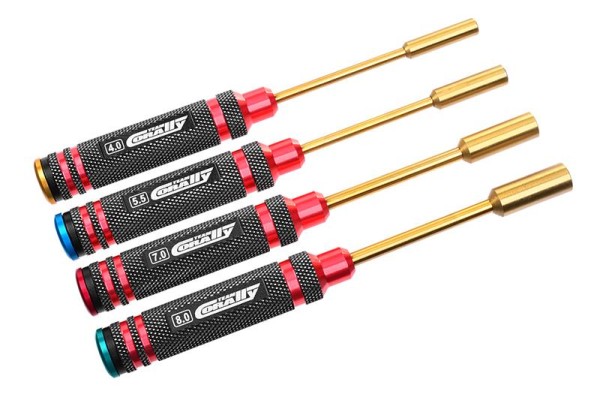 Steckschlüssel Set 4.0 / 5.5 / 7.0 / 8.0 mm Ti-Ni, Corally