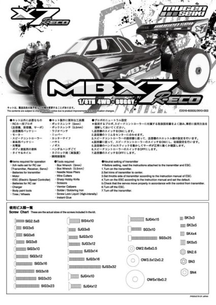 Bauanleitung Mbx-7R Eco