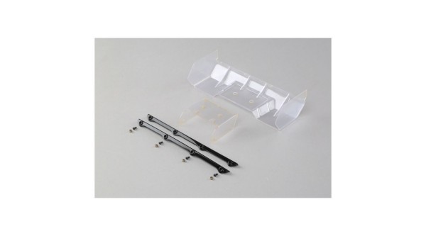 Polycarbonate Wing, Pre Cut,Clear: 8/E/T 4.0