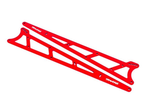 Seitenplatten Wheelie Bar rot Alu (2)
