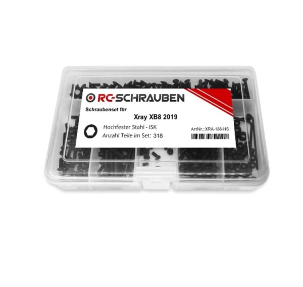 Schrauben-Set Xray XB8 Stahl (318 Teile)