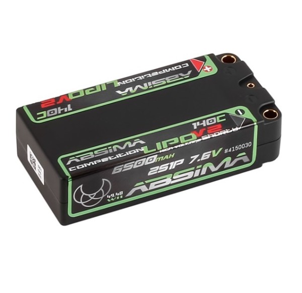 7,6V 6500mAh 140C (h25mm) Comp. Shorty, Absima
