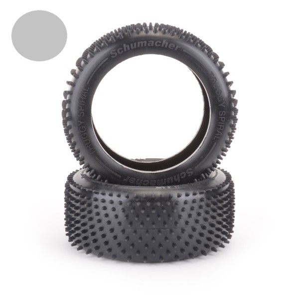1:8 Schumacher Truggy Spiral Reifen -silber- Kunstrasen nass