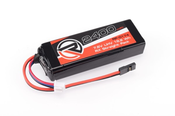 7,6V 2400mAh LiHV Straight Empfängerakku, RUDDOG