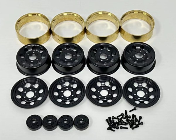 1.2"" Steel Bead Lock Wheels - black (4)