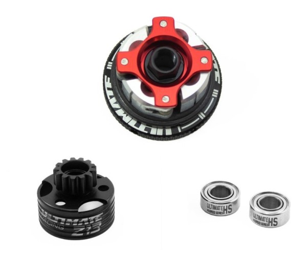 Ultimate COMPAK4 33mm 4-Backen Alu Kupplung, m. Glocke und Lagern, einstellbar