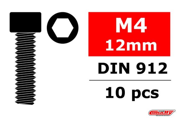 M4x12 Zylinderkopfschraube Innensechskant (10)0