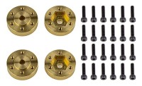 Element RC FT Enduro Beadlock Hex Adapters, brass Element RC FT Enduro Beadlock Hex Adapters, brass