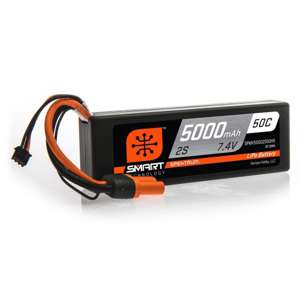 7,4V 5000mAh 50C EC5 Smart LiPo Hardcase, Spektrum