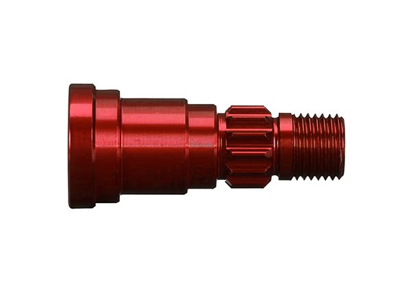 Stub axle, aluminum (red-anodized) (1) (use only with #7750X