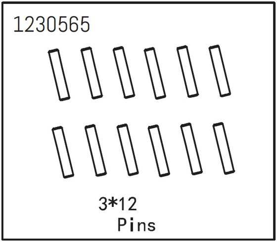 Pins 3*12 (12 St.)