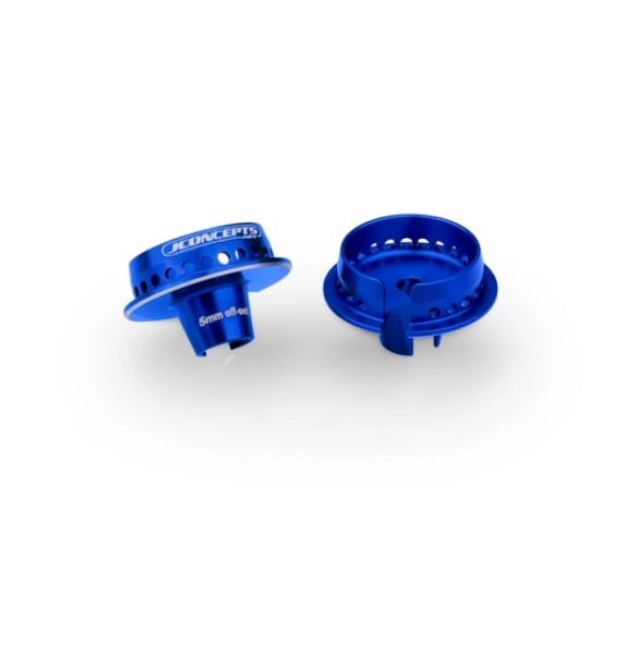 JC 13mm Alu Federteller 5mm Offset blau (2)