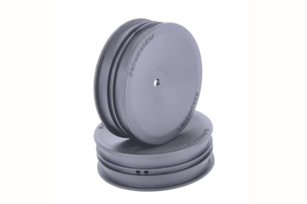 1:10 2WD Frontfelgen schmal schwarz 12mm 2,2", Schumache
