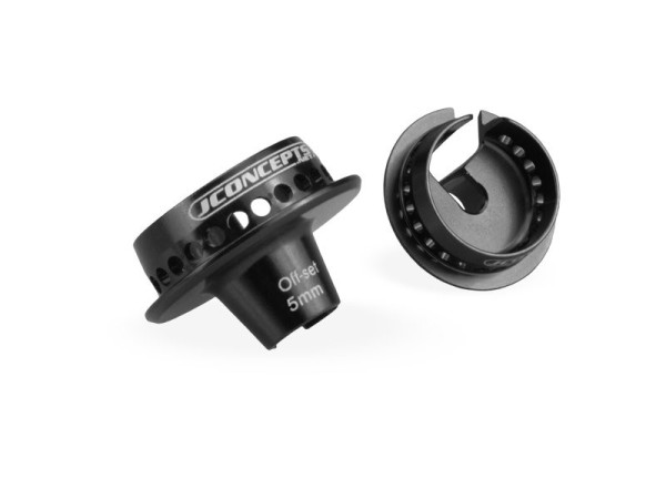 B6 | B6.1 5mm Offset Federteller, schwarz (2 St.), JConcepts