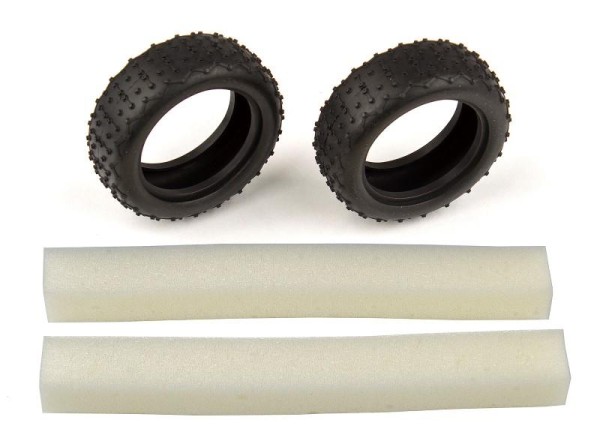 Narrow Mini Pin Tires, with inserts
