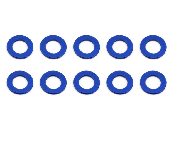 Unterlegscheiben 3 x 5.5 x 0,5 mm, Alu, blau