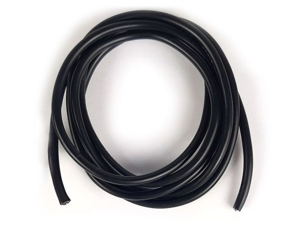 Silikonkabel 1,5mm² (16AWG) schwarz 1m