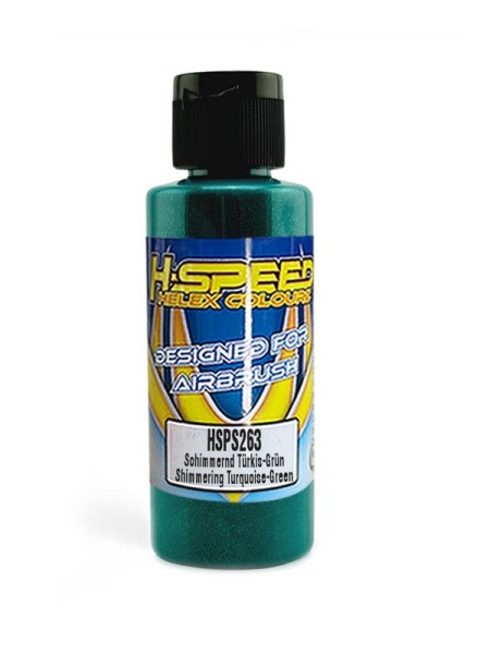 Lexan Airbrush Farbe 60 ml Schimmernd Türkis-Grün/TurqGreen