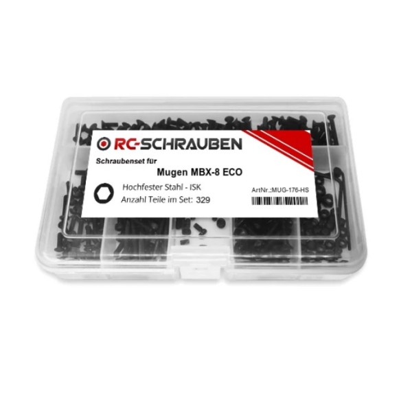Schrauben-Set Mugen MBX-8 ECO Stahl (329 Teile)