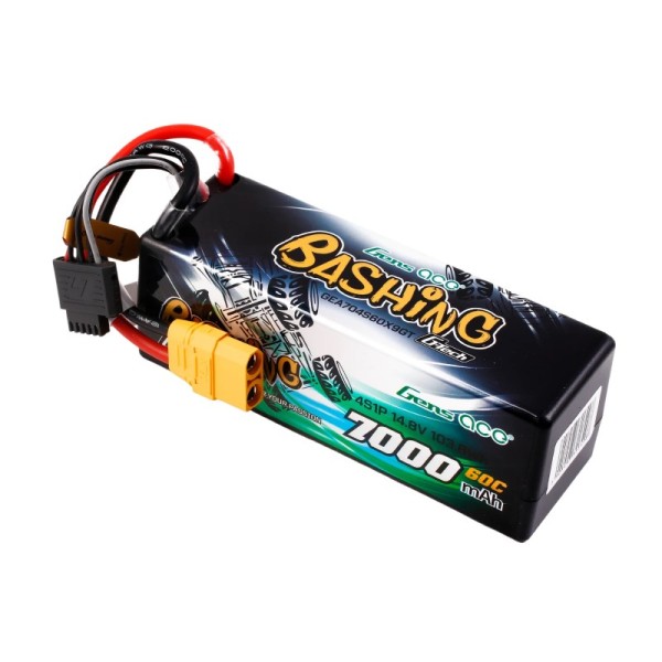 14,8V 7000mAh 60C (XT90) G-Tech Bashing Hardcase LiPo, GensAce