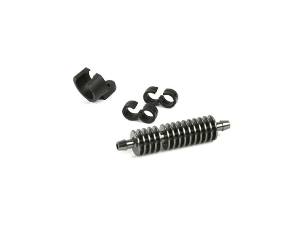 Sprit & Abgas Kühler Grau (inkl. Halter & 2x Spritklipp)