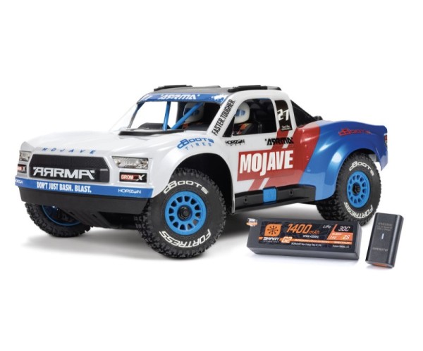 ARRMA MOJAVE GROM 223S BLX 1:16 Small-Scale 4x4 Desert Truck weiß/blau RTR