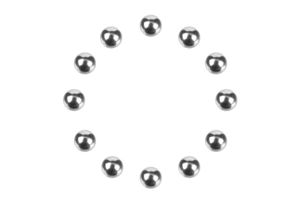 Team Corally - Precision Diff. Balls 1/8 - Chrome - 12 pcs