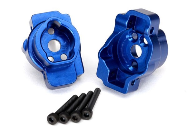 Portal-Drive-Axle-Mount hinten Alu blau