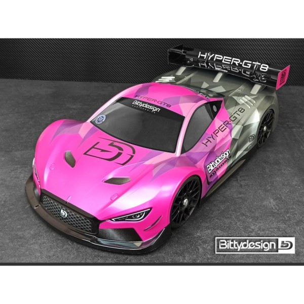 1:8 HYPER-GT8 GT Karosse unlackiert, Bittydesign