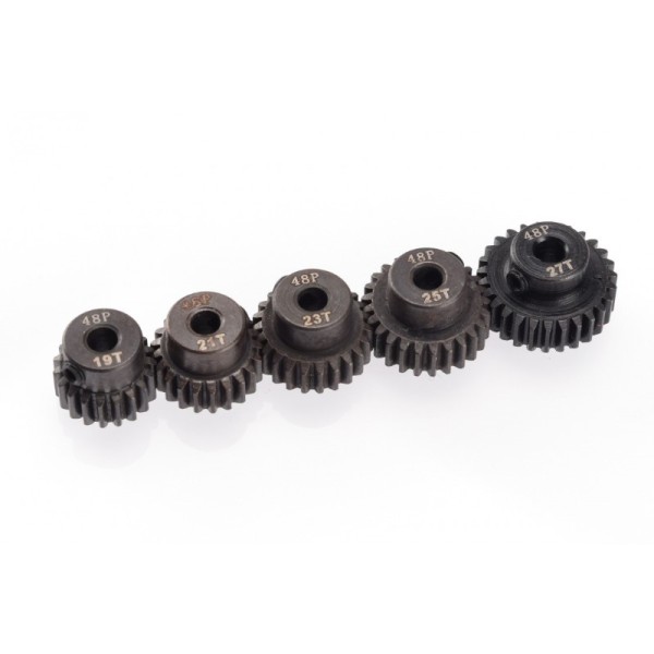 Motorritzel Stahl 48dp 5er-Pack (19,21,23,25,27T)
